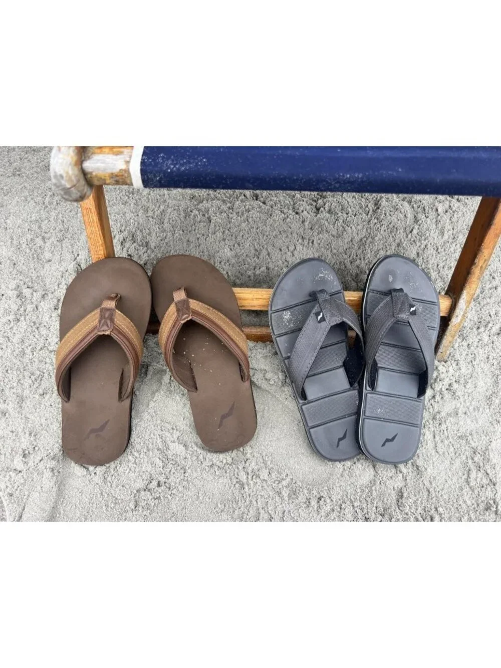 Norty Thong Men's Dark Black Footwear For Summer Comfortable Sandals Casual